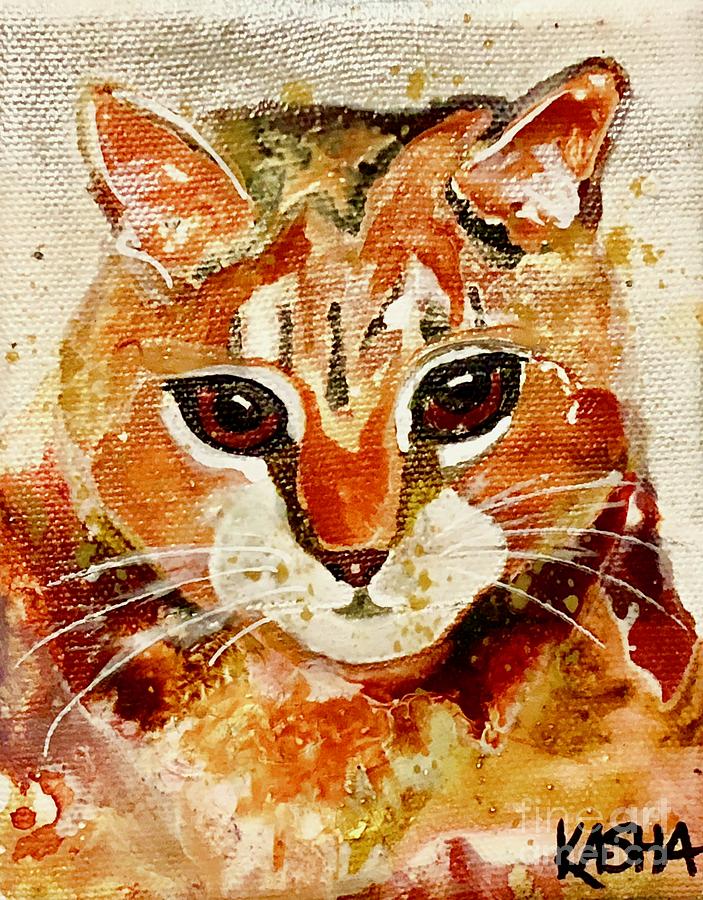 Whiskers Painting by Kasha Ritter