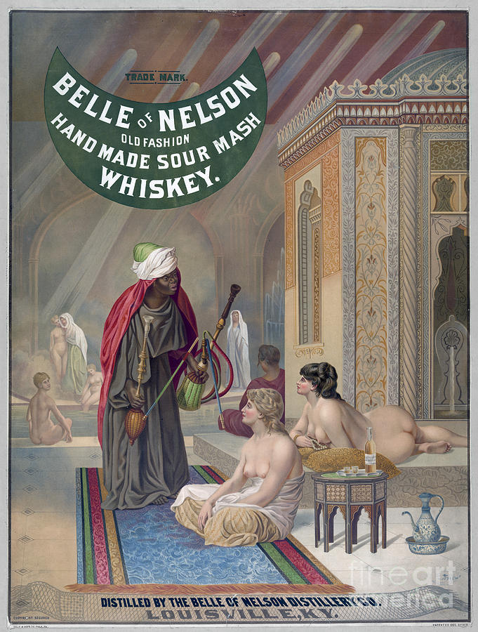 Whiskey Ad Painting by Granger