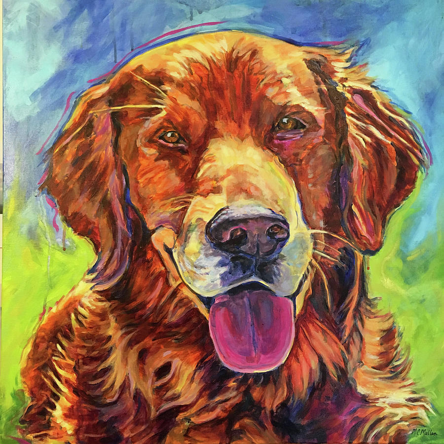 Dog Painting - Whiskey by Christy Mullen