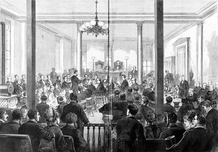 Whiskey Ring Trial, 1876 Photograph by Granger