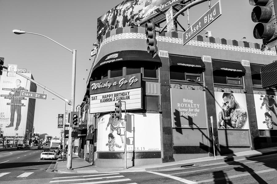 Whisky A Go Go Black and White Photograph by John McGraw