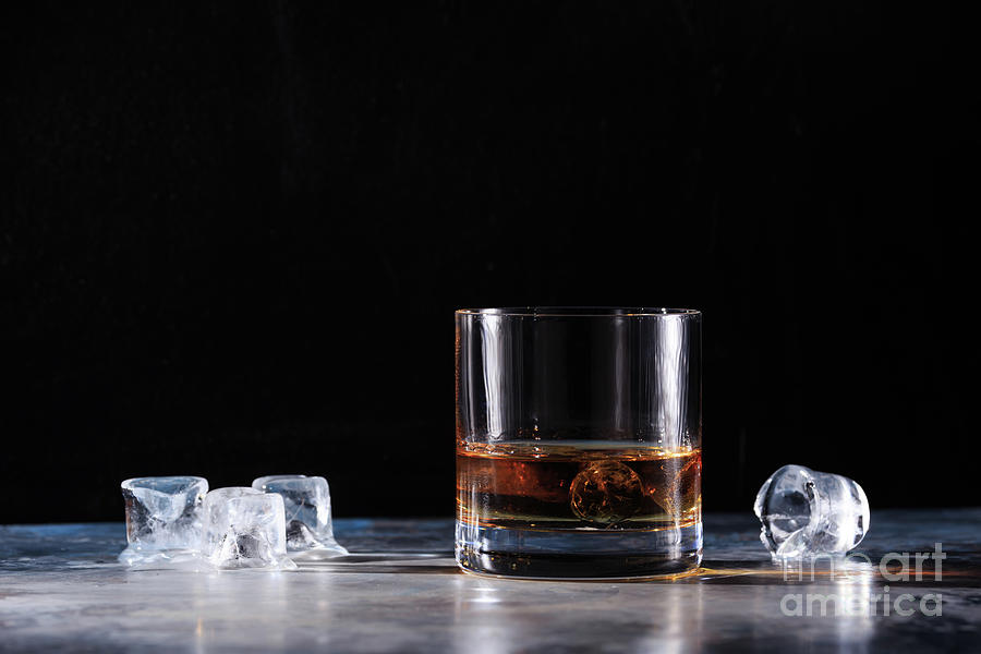 Whisky And Ice Photograph