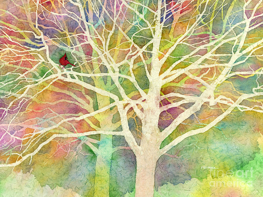 Cardinal Painting - Whisper by Hailey E Herrera Cardinal Painting - Whisper by Hailey E Herrera