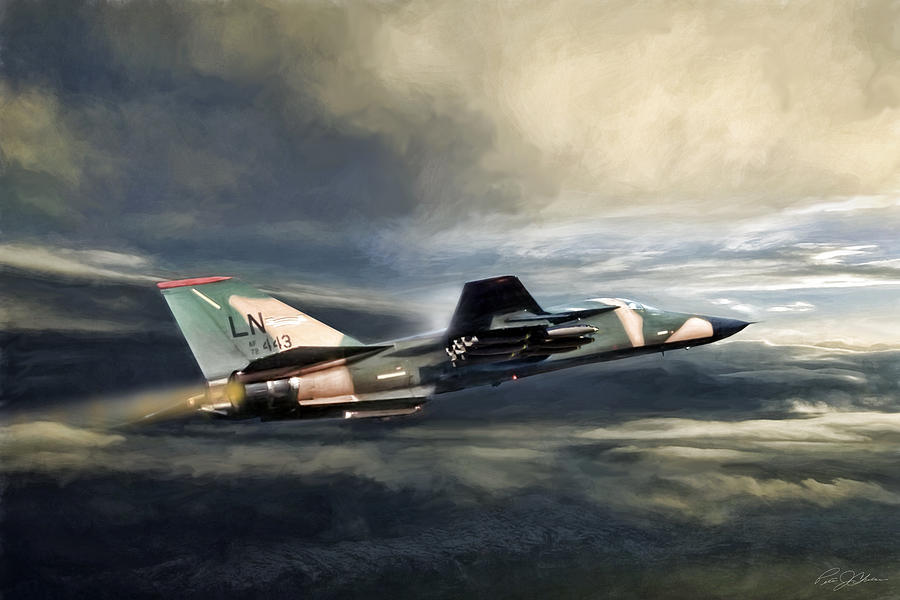 Aviation Digital Art - Whispering Death F-111 by Peter Chilelli