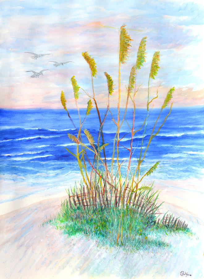 Whispering Sea Oats Painting by Ben Kiger