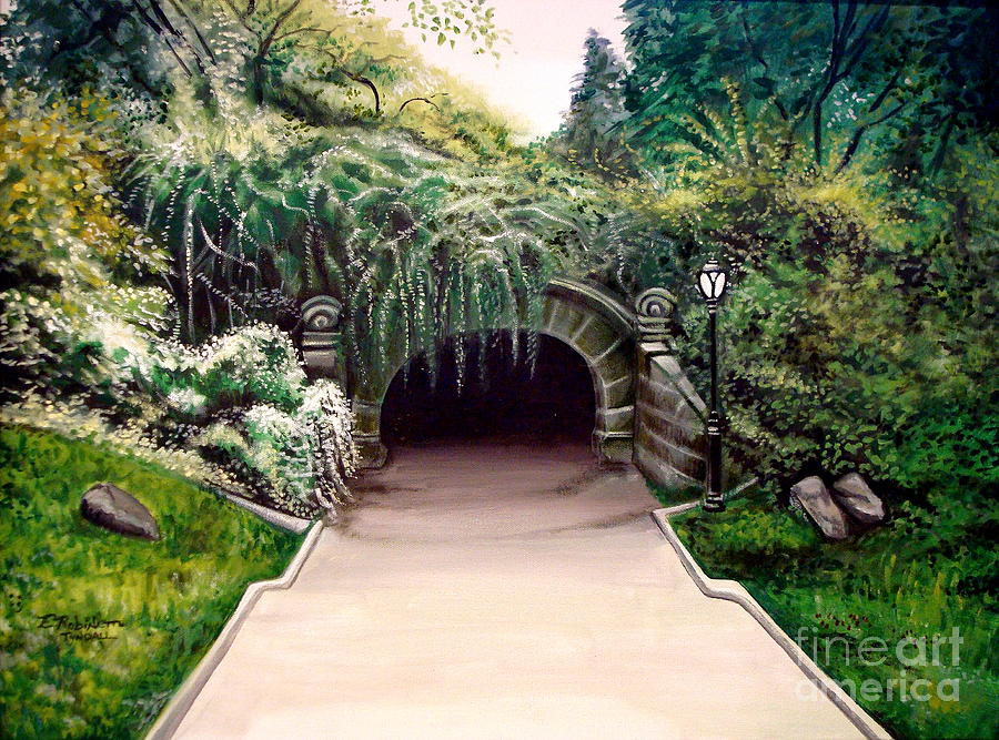 Whispering Tunnel Painting by Elizabeth Robinette Tyndall