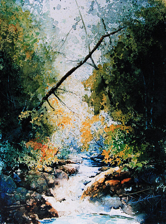 Nature Painting - Whispering Woods by Hanne Lore Koehler