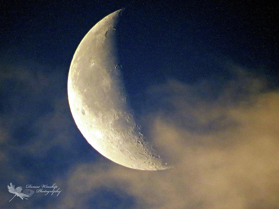Whispy Moon Photograph by Denise Winship