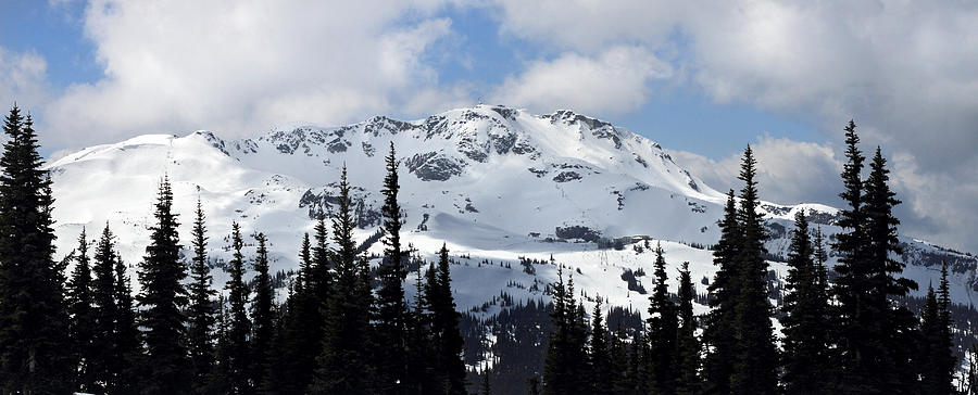 Whistler Mountain Peak View From Blackcomb Photograph