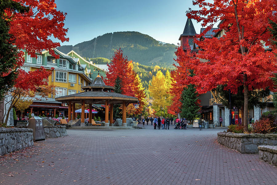 Whistler Village Stroll in Autumn  Photograph by Pierre Leclerc Photography