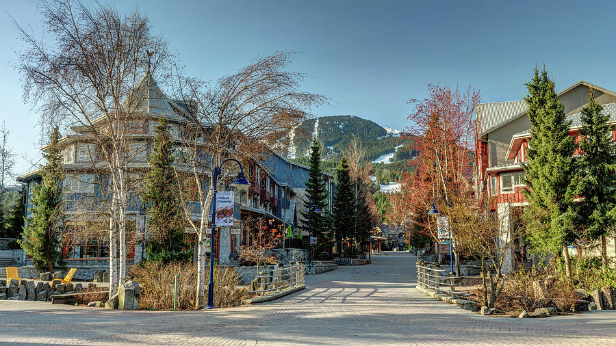 Whistler Village Stroll Panorama Photograph by Pierre Leclerc Photography