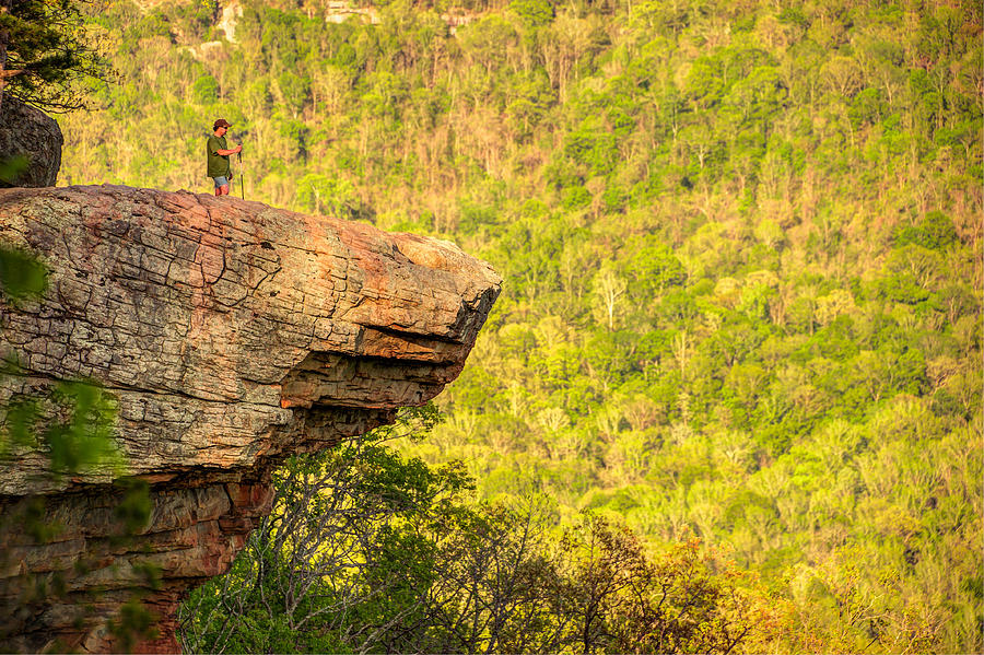 Nwa Photograph - Perspective - Whitaker Point Hawksbill Crag by Gregory Ballos