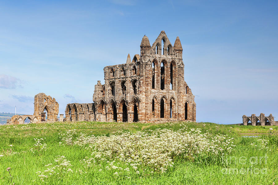 Spring Photograph - Whitby Abbey, Yorkshire Heritage by Colin and Linda McKie