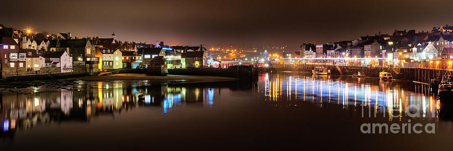 Whitby Harbour Reflections Photograph by Richard Burdon