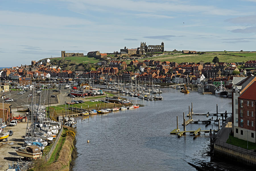 Whitby Marina and The River Esk Photograph by Rod Johnson