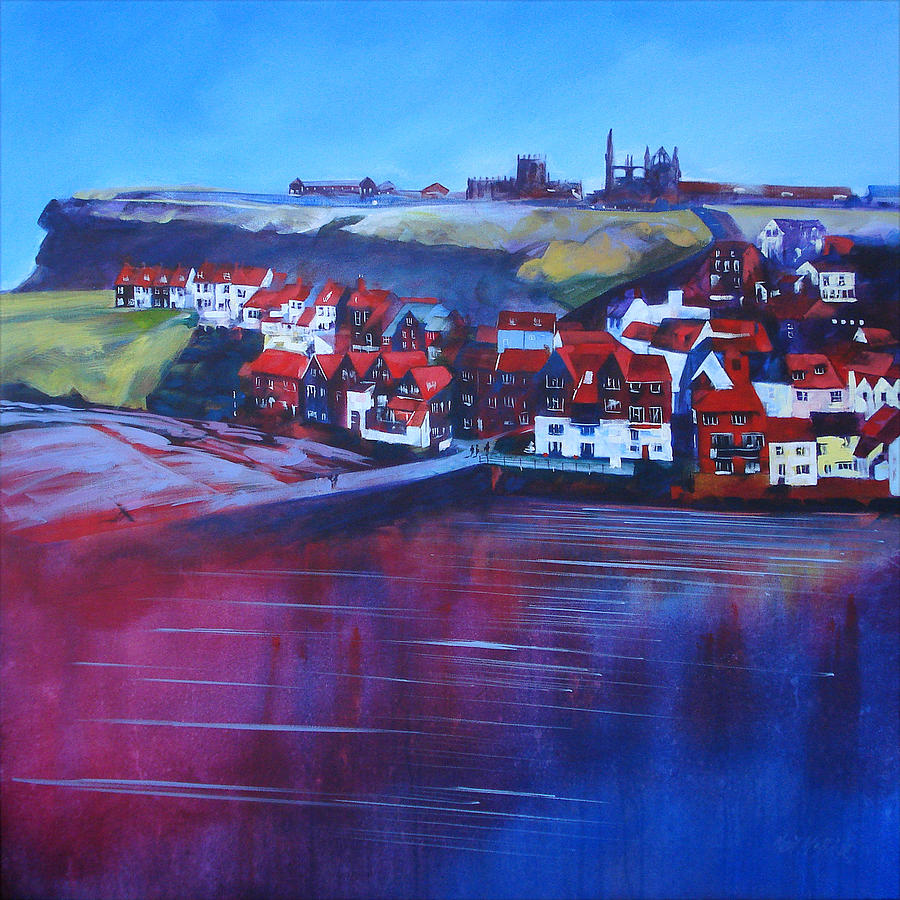 Cottage Painting - Whitby Smokehouses by Neil McBride