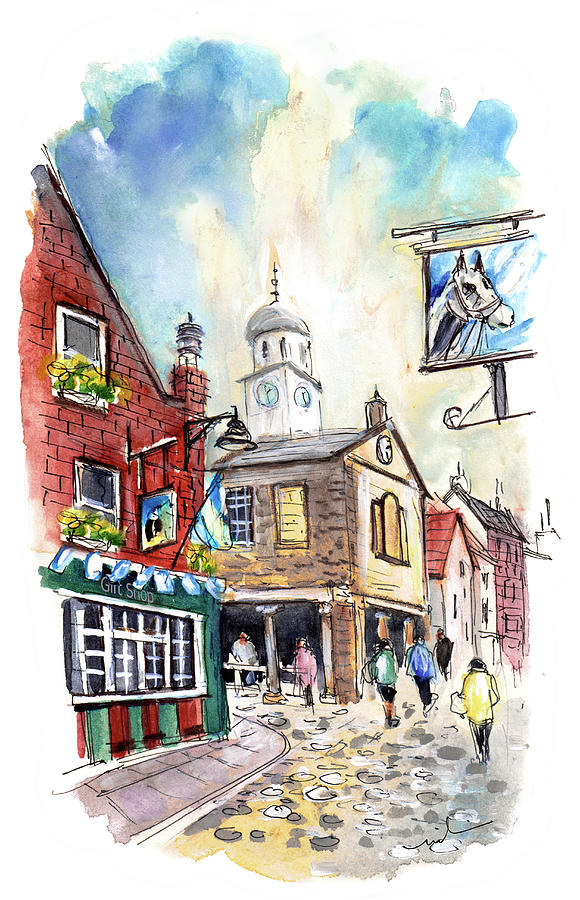 Whitby Street 01 Painting by Miki De Goodaboom