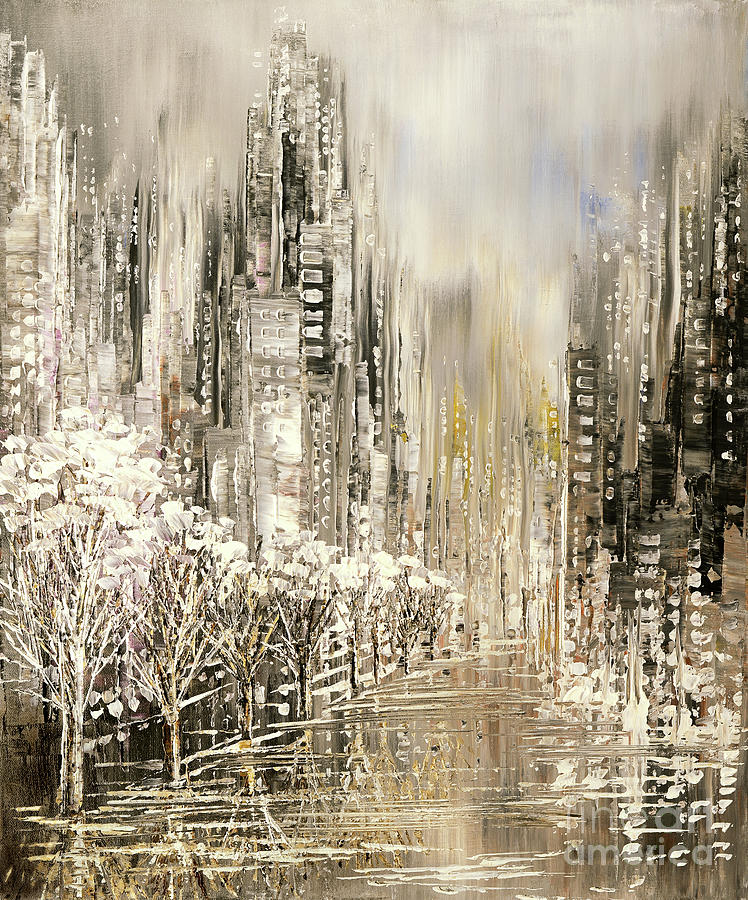 Winter Painting - White Album by Tatiana Iliina