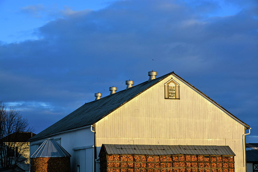 Petersheims Barn on Blue Photograph by Tana Reiff