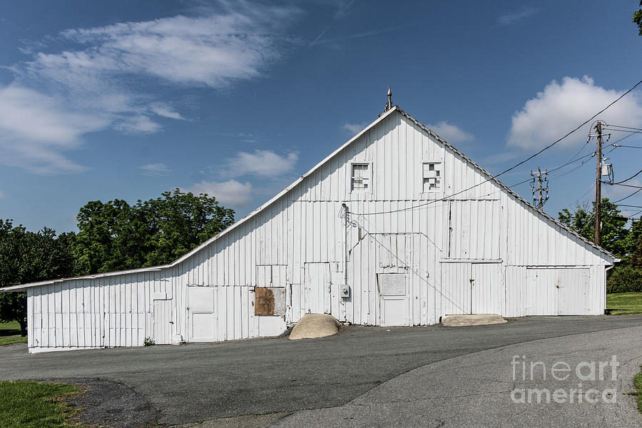 Architecture Photograph - White Barn by Thomas Marchessault