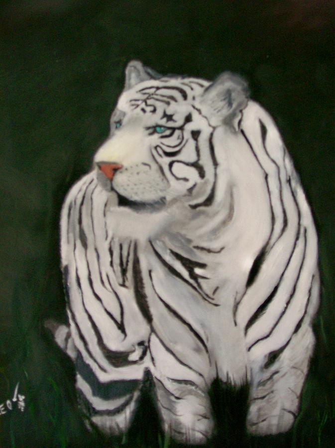 Jungle Painting - White Beauty by Leo Gordon