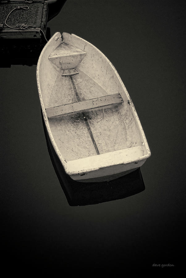 White Boat No. 2 Toned Photograph by David Gordon