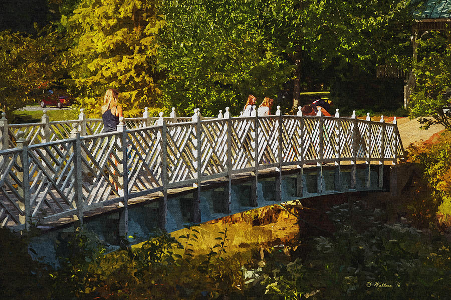 White Bridge - Paint Effect Photograph by Brian Wallace