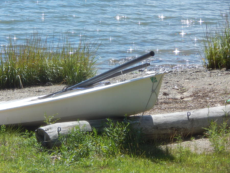 White Canoe Photograph