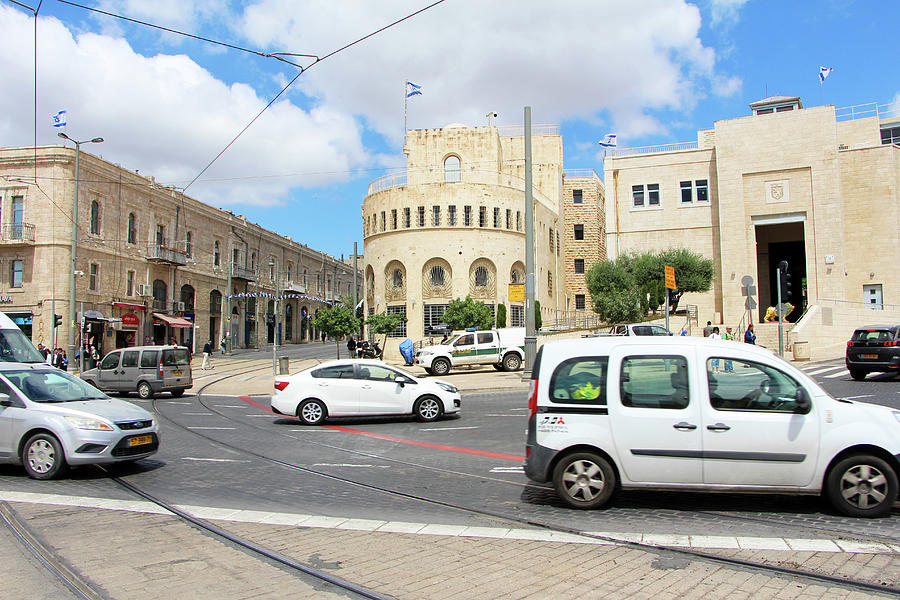 White Cars At Tsahal Square Photograph