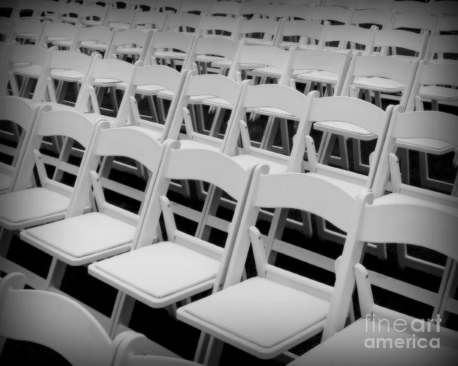 White Chairs Photograph by Perry Webster