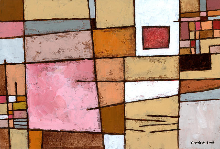 Abstract Painting - White Chocolate by Douglas Simonson Abstract Painting - White Chocolate by Douglas Simonson