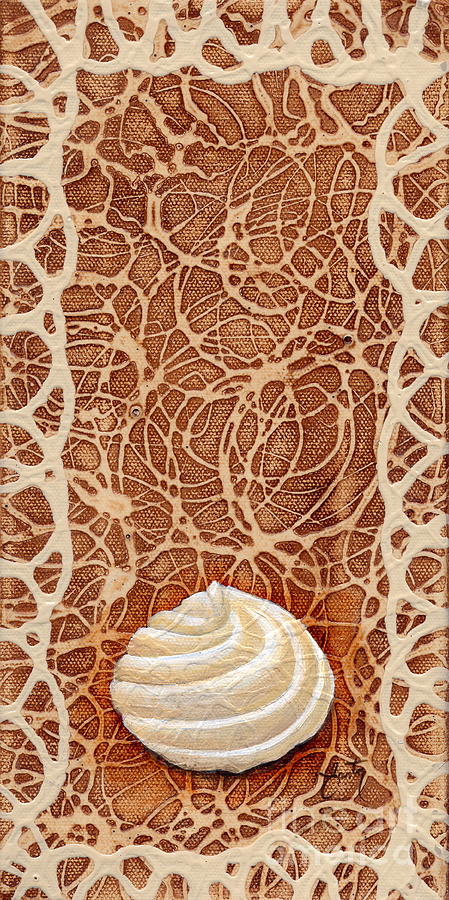 White Chocolate Swirl Painting by Daniela Easter
