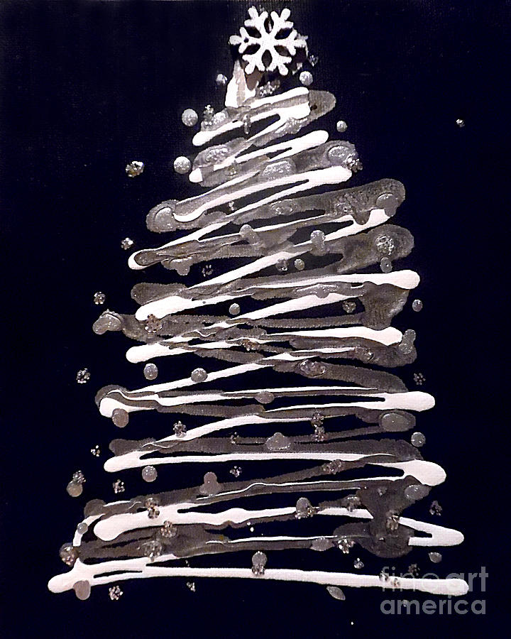 White Christmas Painting by Jilian Cramb - AMothersFineArt