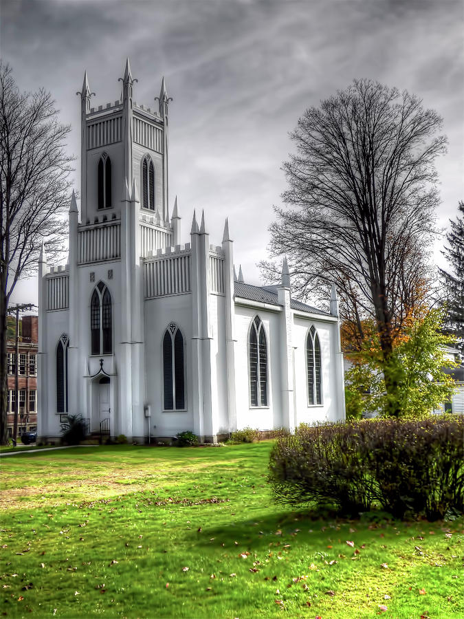 White Church Photograph by Leslie Montgomery