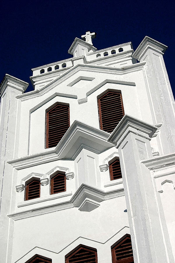 White Church Photograph by Mary Haber