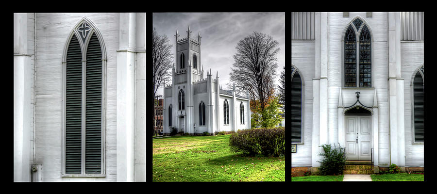 White Church Trio Photograph by Leslie Montgomery