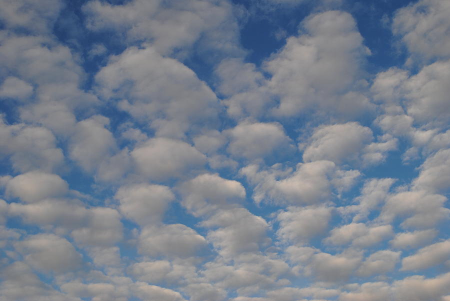 White clouds on the sky Photograph by Lenka Hoffmannova - Fine Art America