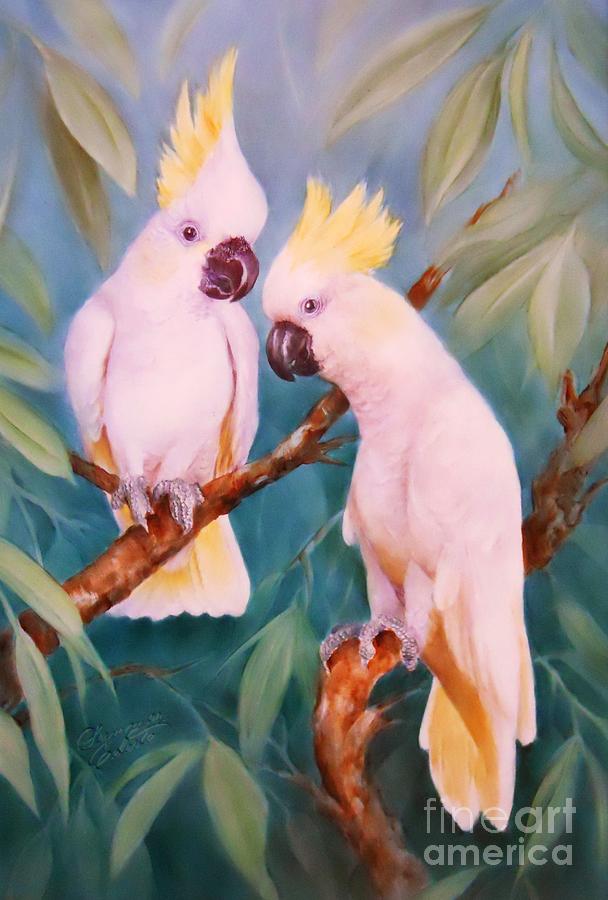 White Cockatoos by Summer Celeste White Cockatoos by Summer Celeste