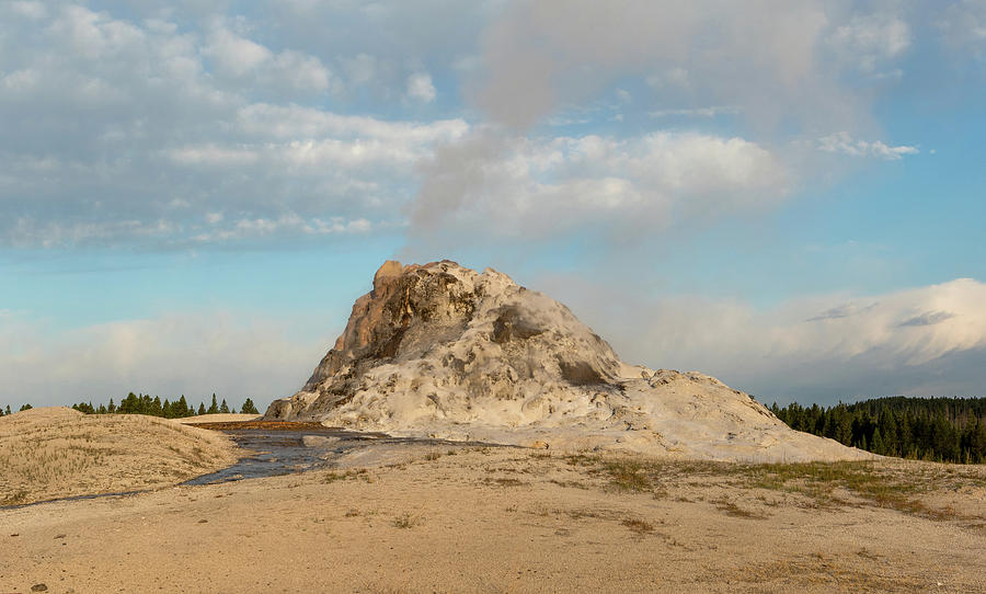White Dome Geyser Photograph by Ronnie And Frances Howard
