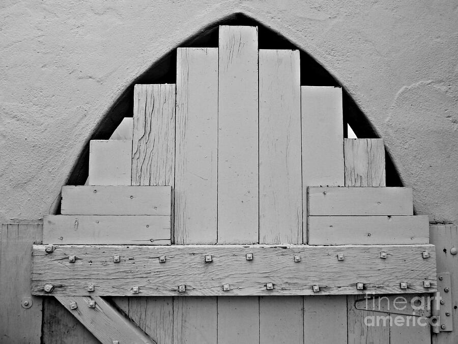 Black And White Photograph - White Door by Patricia Strand