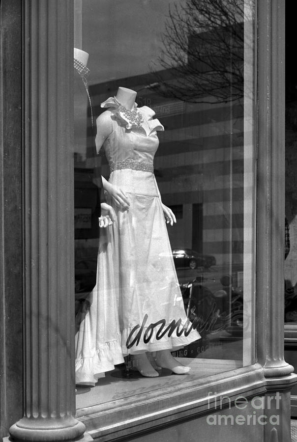 White Dress in the Window Photograph by Ken DePue
