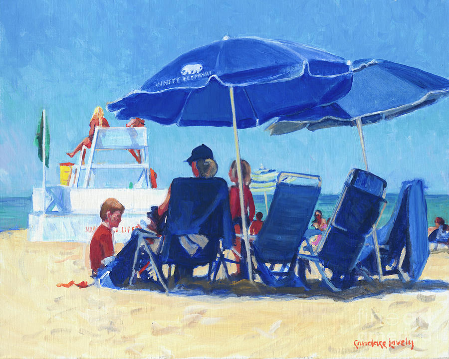 White Elephant on Jetties Beach Painting by Candace Lovely
