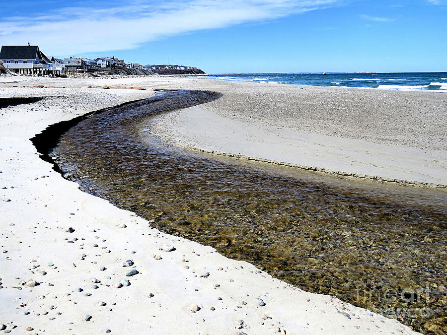 White Horse Beach Stream Photograph by Janice Drew