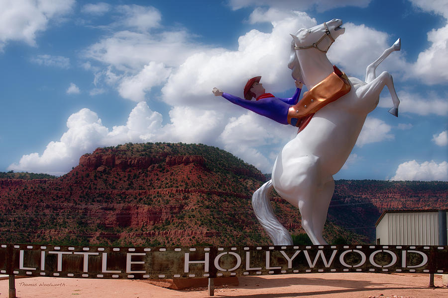 White Horse Little Hollywood Museum Signage Knab Utah Photograph by Thomas Woolworth