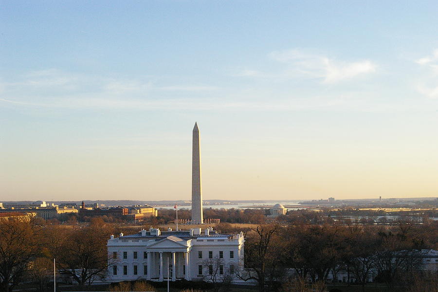 White House and Washington Monument Photograph by Veron Miller - Fine ...