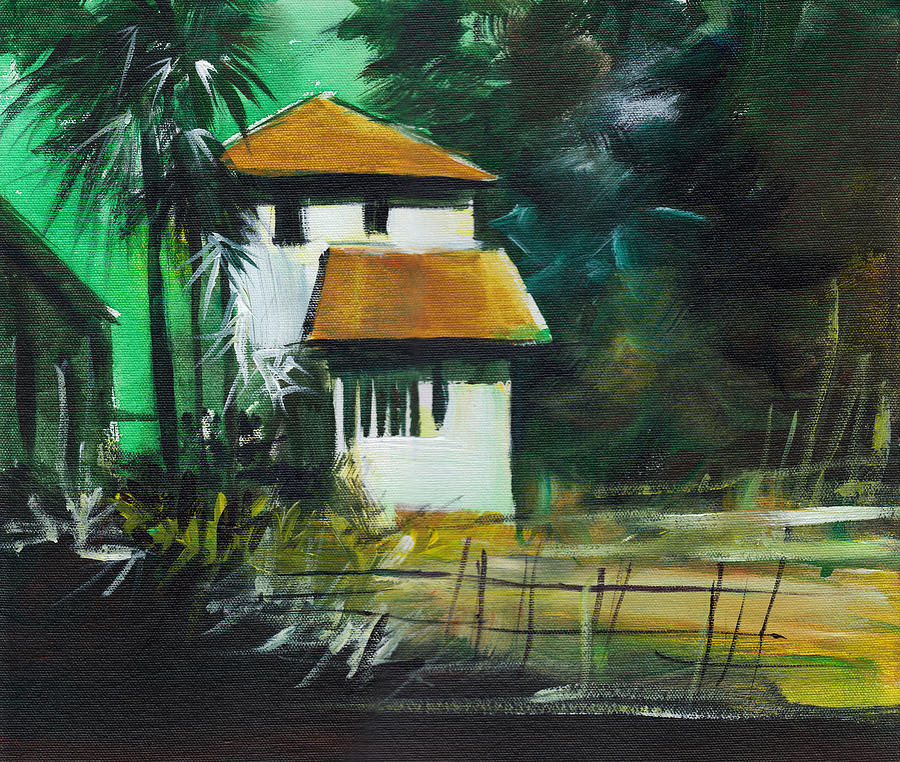 Nature Painting - White House by Anil Nene