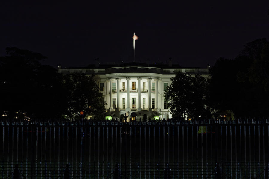 White House at night Photograph by Doolittle Photography and Art