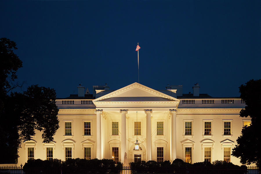 White House At Twilight Photograph
