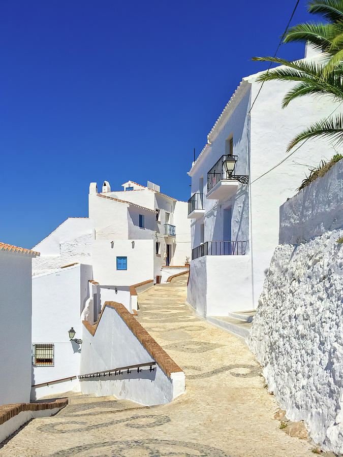 Architecture Photograph - White houses and blue sky of Andalusia by GoodMood Art