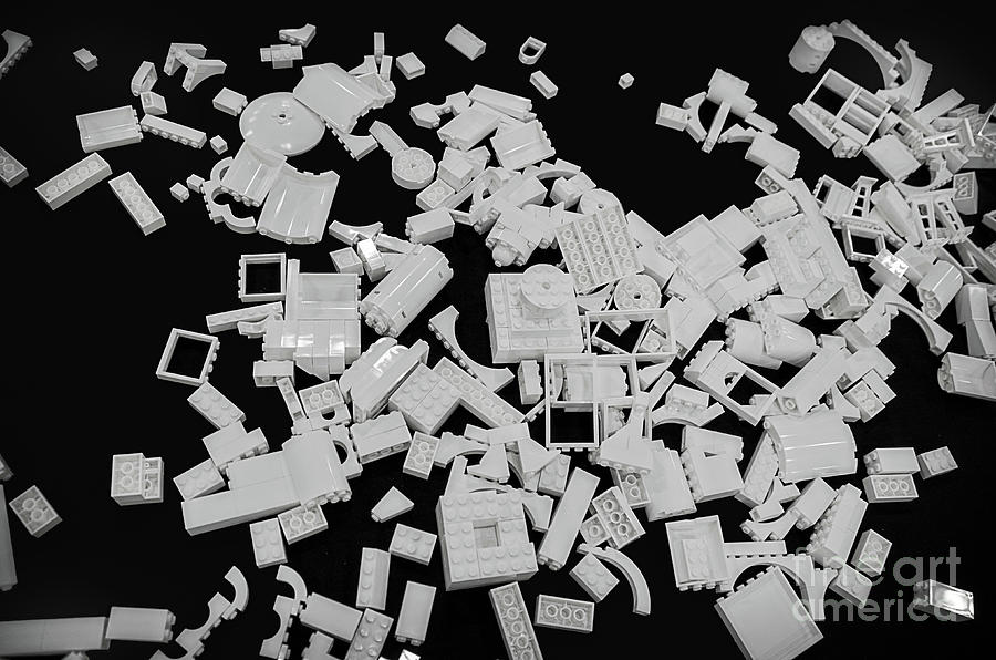 White Lego Abstract Photograph by Norma Warden
